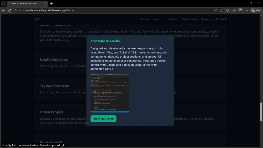 تصميم بورتفوليو احترافى