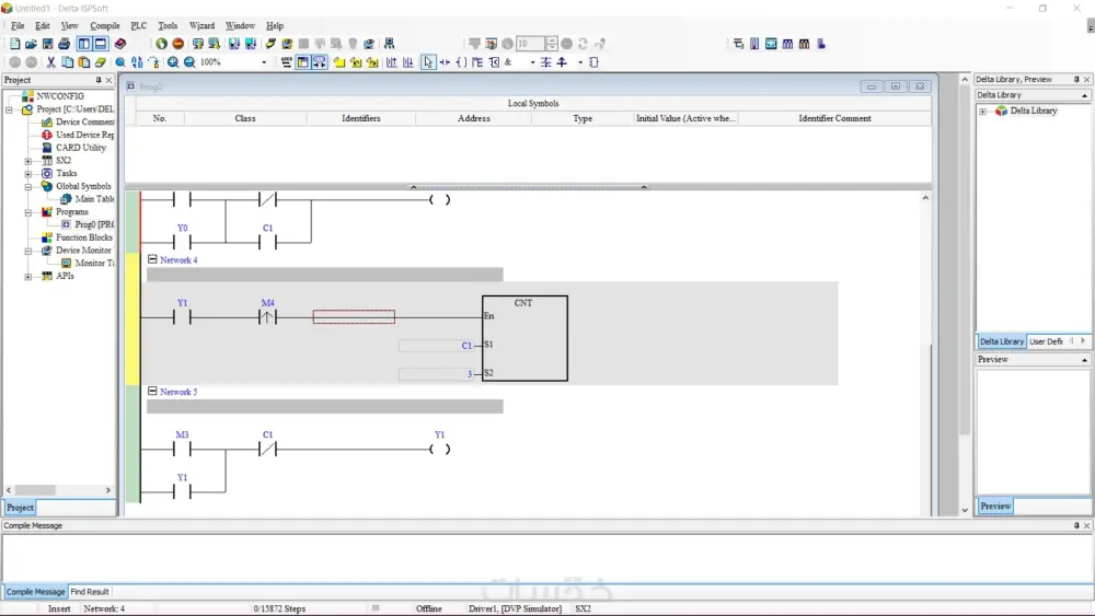 برمجة PLC بلغة Ladder للأتمتة والتحكم
