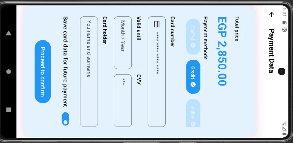 تصميم وتطوير 2 شاشات Flutter احترافية