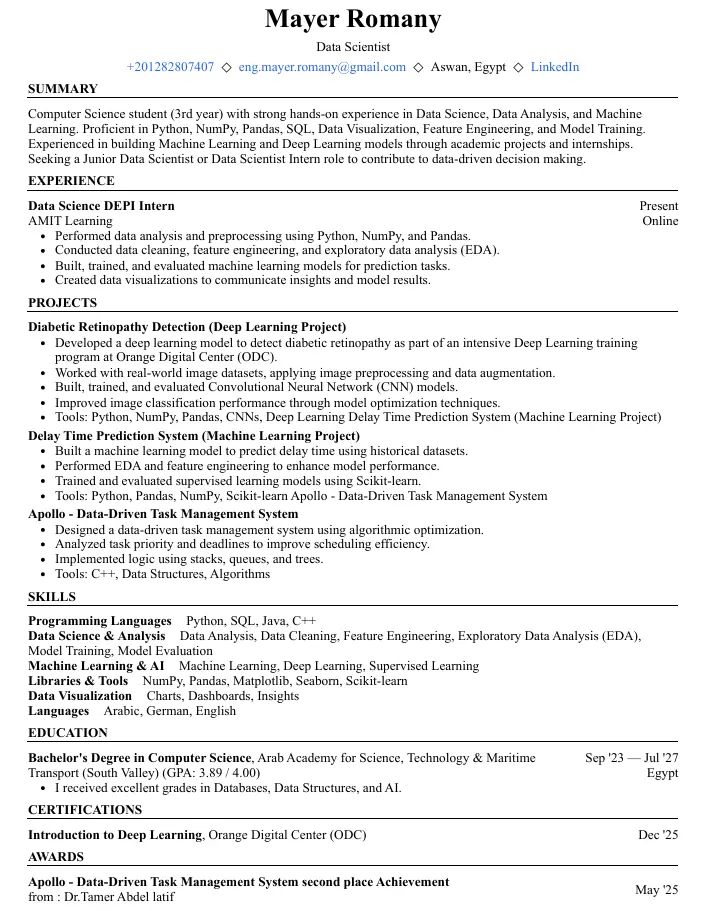 تصميم وكتابة سيرة ذاتية احترافية متوافقة مع أنظمة الـ ATS