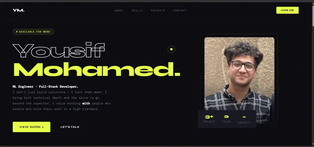 تصميم بورتفوليو احترافي