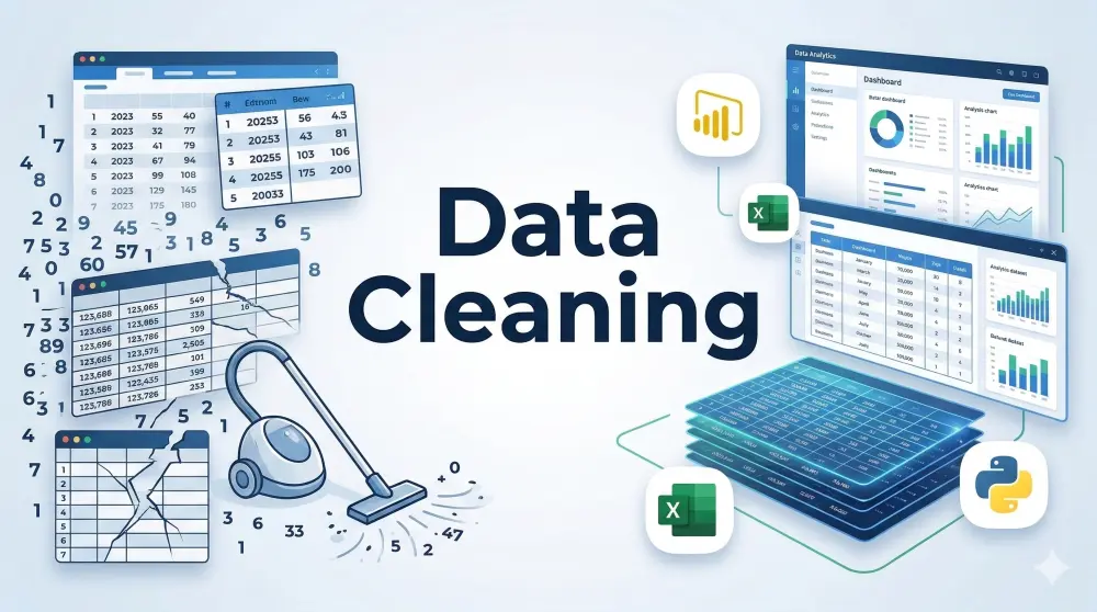 تنظيف ومعالجة البيانات (Data Cleaning) وتجهيزها للتحليل