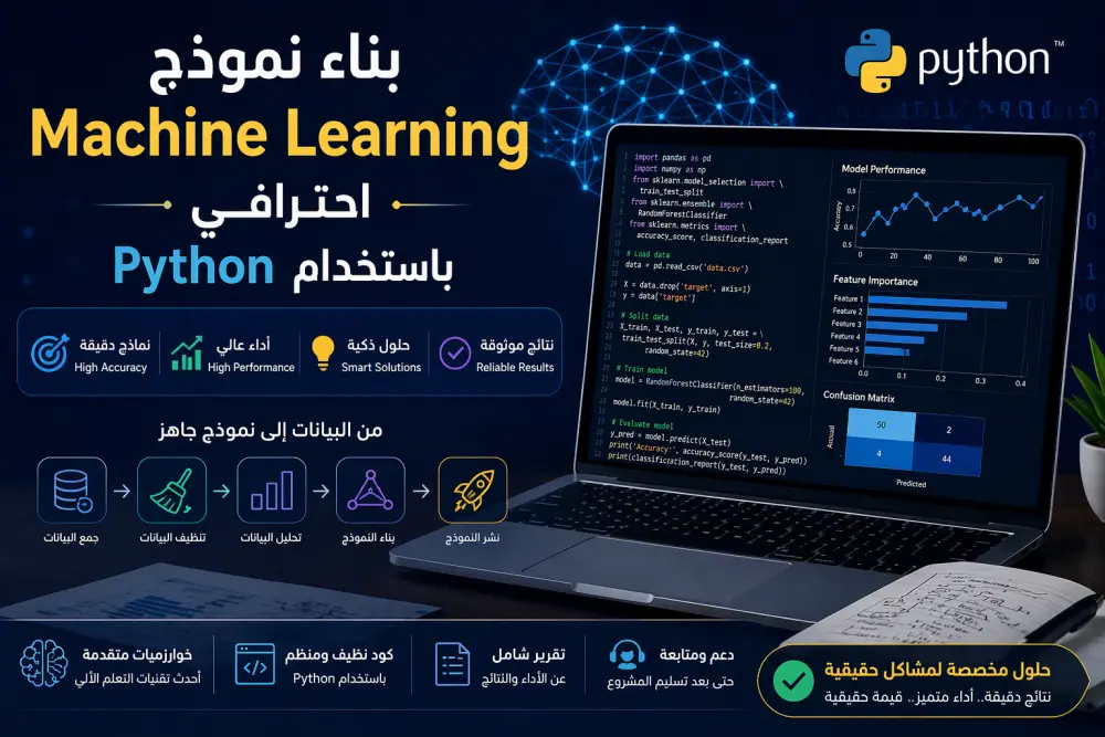 بناء نموذج Machine Learning احترافي باستخدام Python