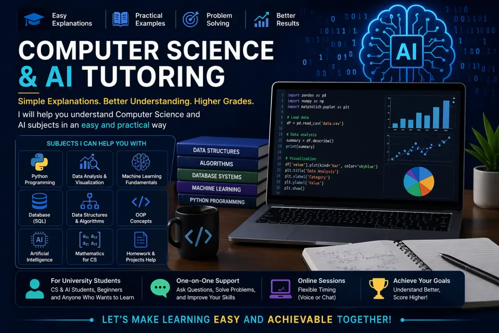 شرح مواد كلية حاسبات وذكاء اصطناعي + Python + Data Analysis بطريقة سهلة وبسيطة