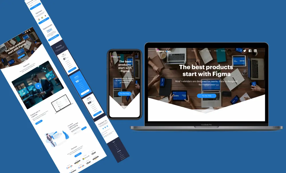 تصميم صفحات هبوط