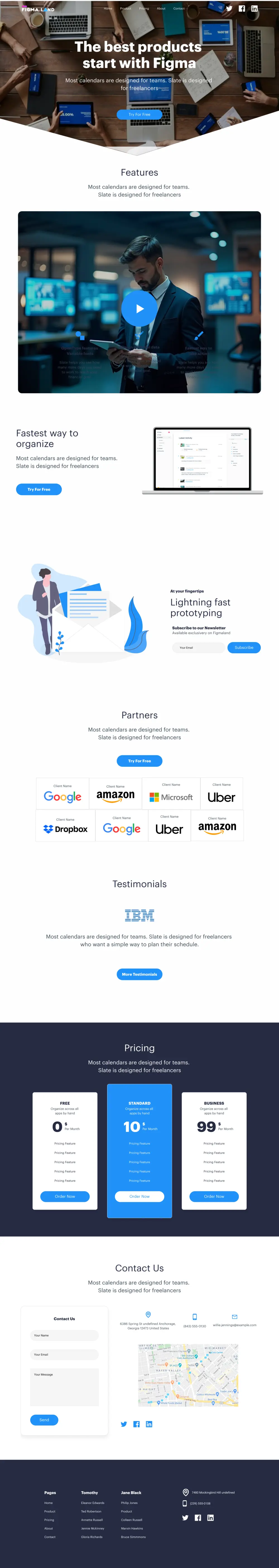 تصميم صفحات هبوط