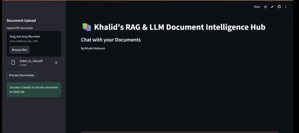 بناء نظام Agentic RAG ذكي للدردشة مع المستندات والبحث في الويب