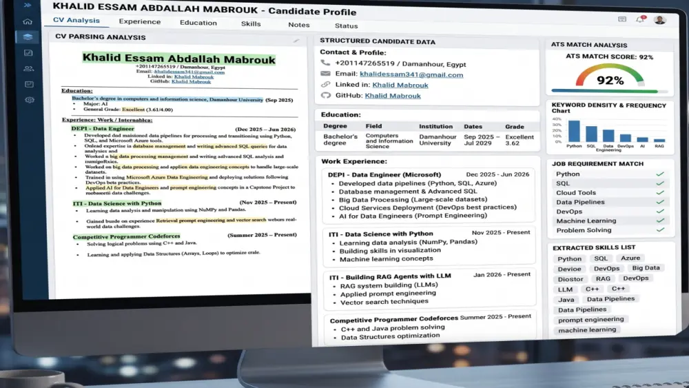 تطوير وتنسيق السير الذاتية (CV) بمعايير تقنية متوافقة مع أنظمة الـ ATS