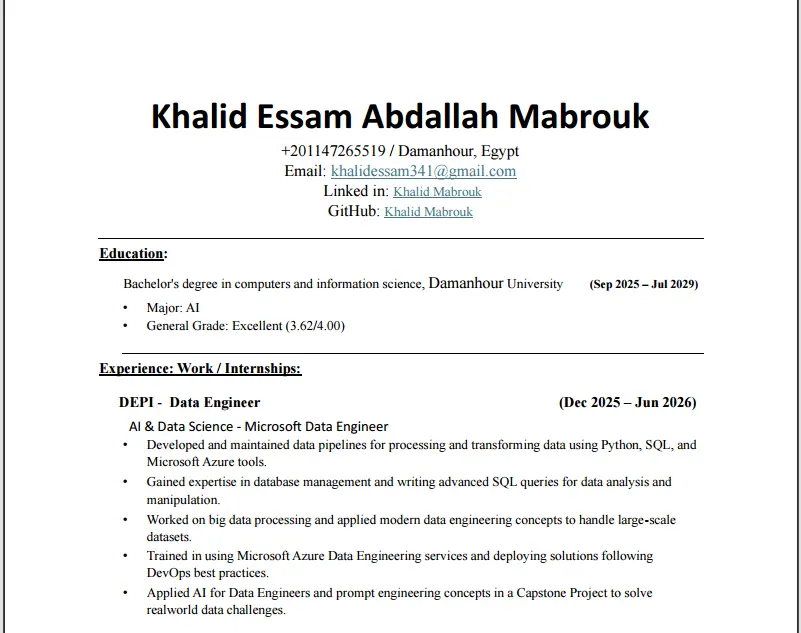 تطوير وتنسيق السير الذاتية (CV) بمعايير تقنية متوافقة مع أنظمة الـ ATS