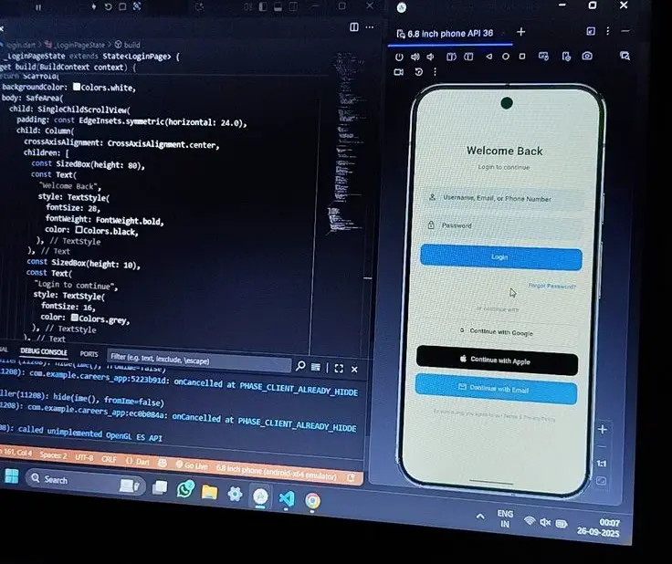 سوف أقوم بإنشاء شاشة Flutter واحدة من تصميم Figma أو صورة مقابل 5 دولار