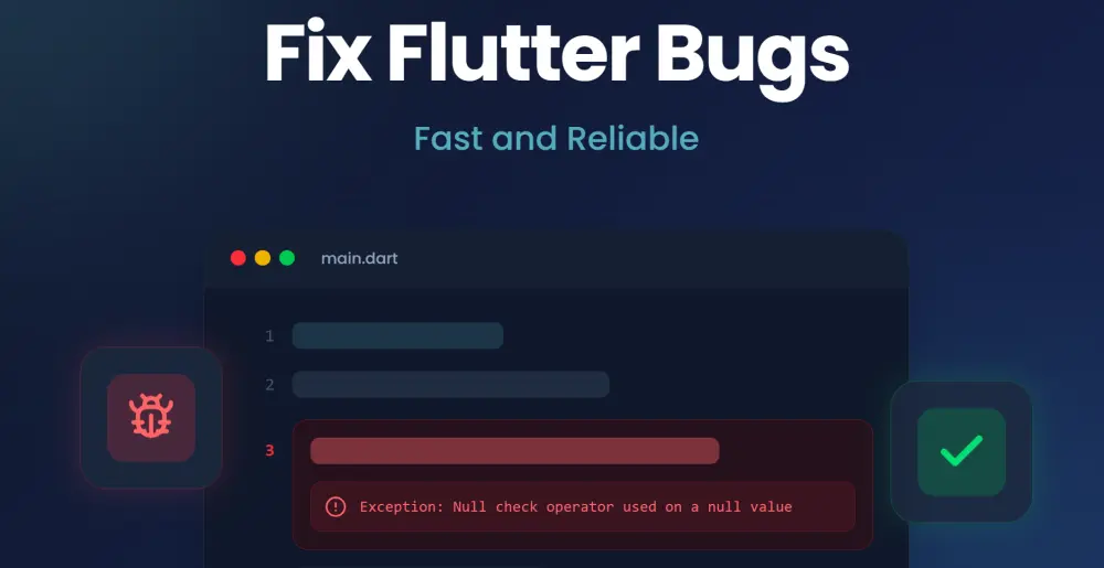 سوف أقوم بإصلاح خطأ واحد أو Bug في تطبيق Flutter خلال 24 ساعة مقابل 5 دولار