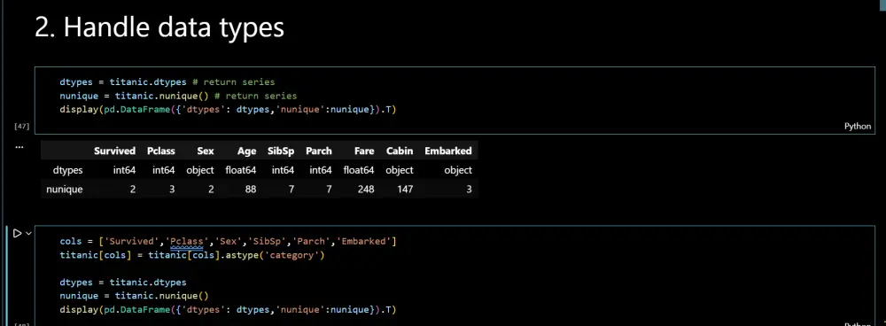 تنظيف و معالجة بيانات باستخدام python