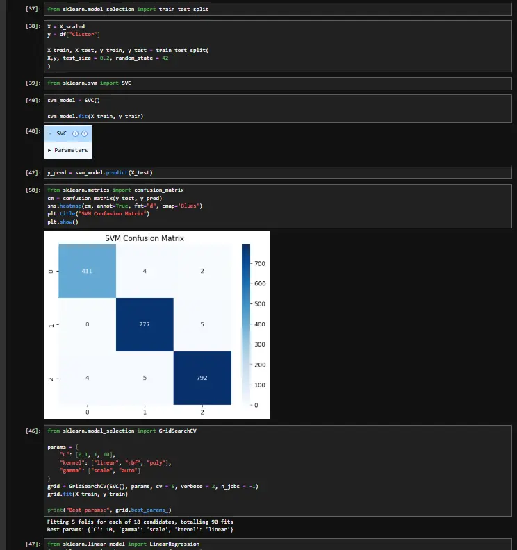 سأبني لك نموذج Machine Learning بسيط للتوقع أو التصنيف