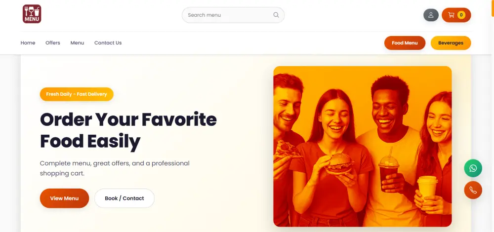 تطوير وتصميم مواقع الكترونية