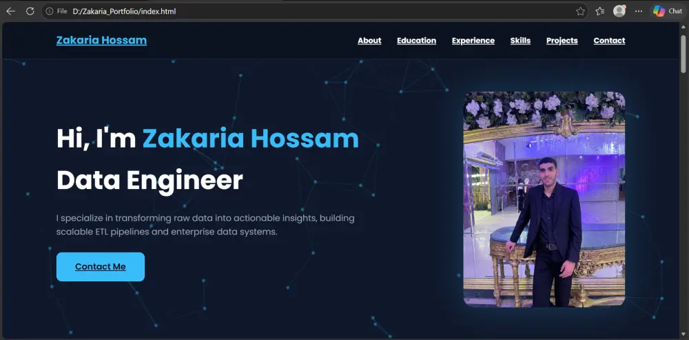 تصميم portfoilo احترافي