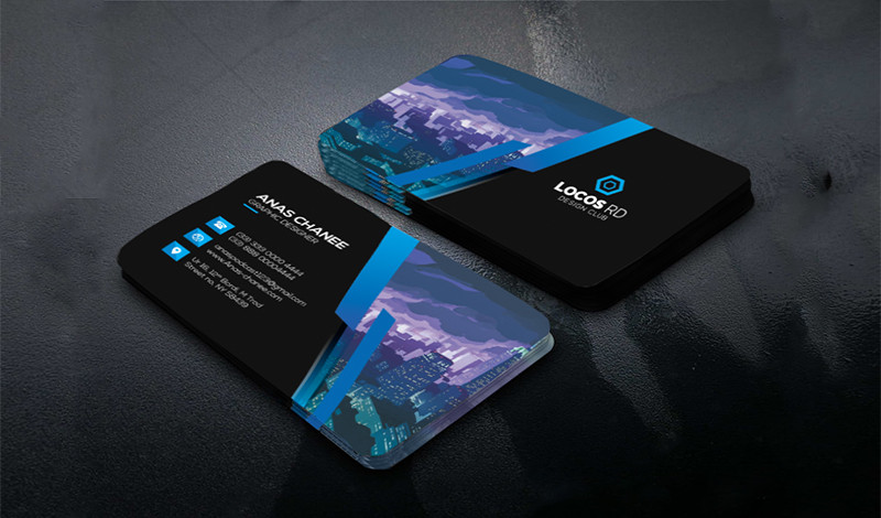 3 بطاقات عمل احترافية بأشكال مختلفة (business card)