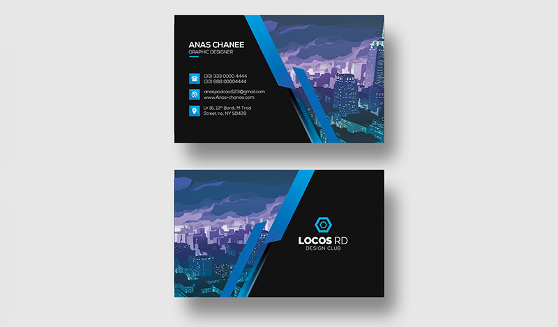 3 بطاقات عمل احترافية بأشكال مختلفة (business card)