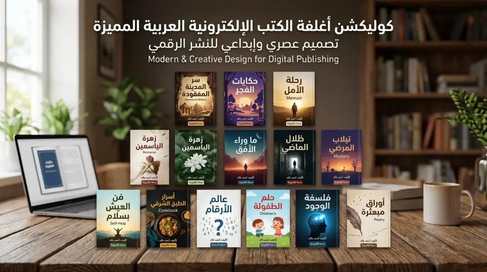 سأصمم لك غلاف كتاب أو رواية احترافي يجذب الانتباه