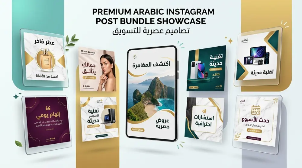 العنوان: سأصمم لك منشورات سوشيال ميديا احترافية وجذابة