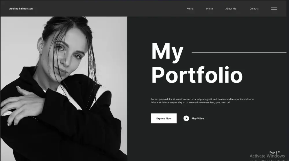 سأنشاء لك ويب سيت بروتوفليو