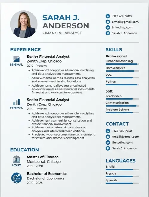 سأقوم بكتابة سيرة ذاتية احترافية (CV) تجذب أصحاب العمل