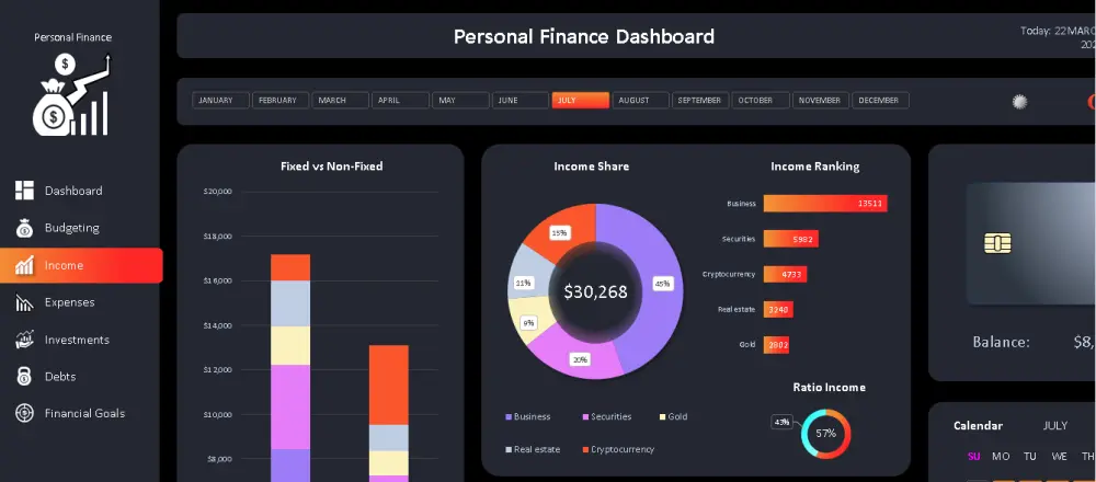 بناء داشبورد ديناميكي إحترافي Excel Dashboard