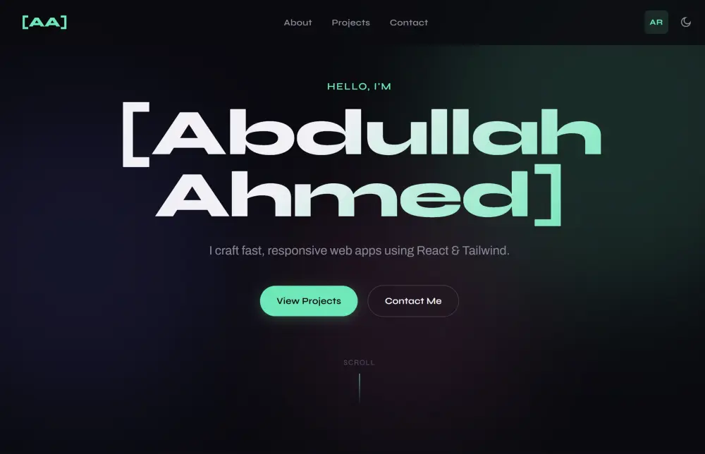 تصميم موقع Portfolio احترافي متجاوب 100% يعرض مهاراتك