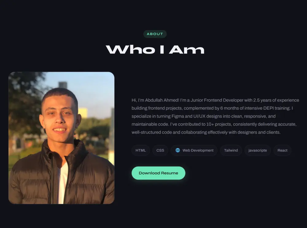 تصميم موقع Portfolio احترافي متجاوب 100% يعرض مهاراتك