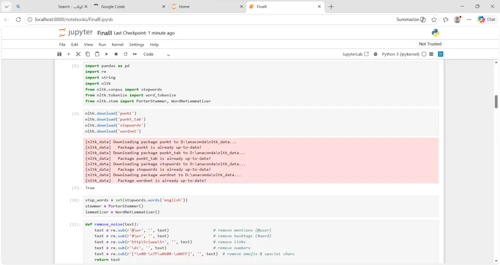سأقوم بتطوير نموذج ذكاء اصطناعي أو تعلم آلي باستخدام Python