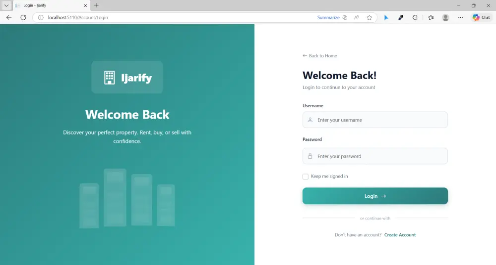 منصة "Ijarify" المتكاملة لإيجار وبيع العقارات | ASP.NET Core MVC