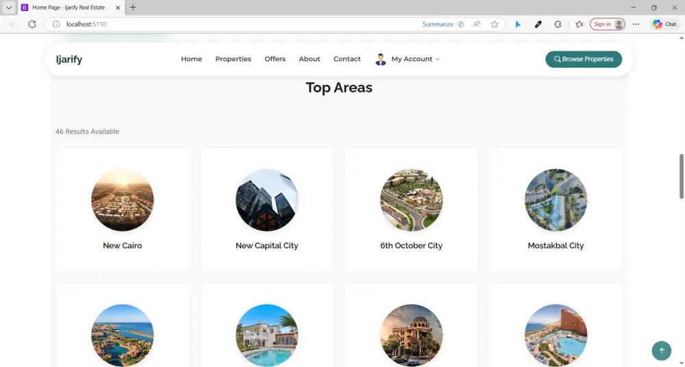 منصة "Ijarify" المتكاملة لإيجار وبيع العقارات | ASP.NET Core MVC