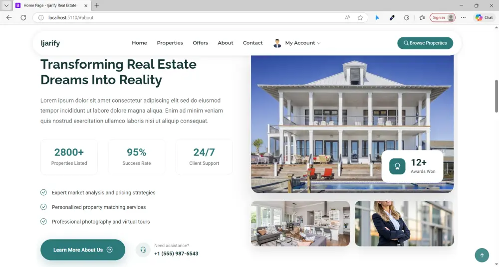 منصة "Ijarify" المتكاملة لإيجار وبيع العقارات | ASP.NET Core MVC