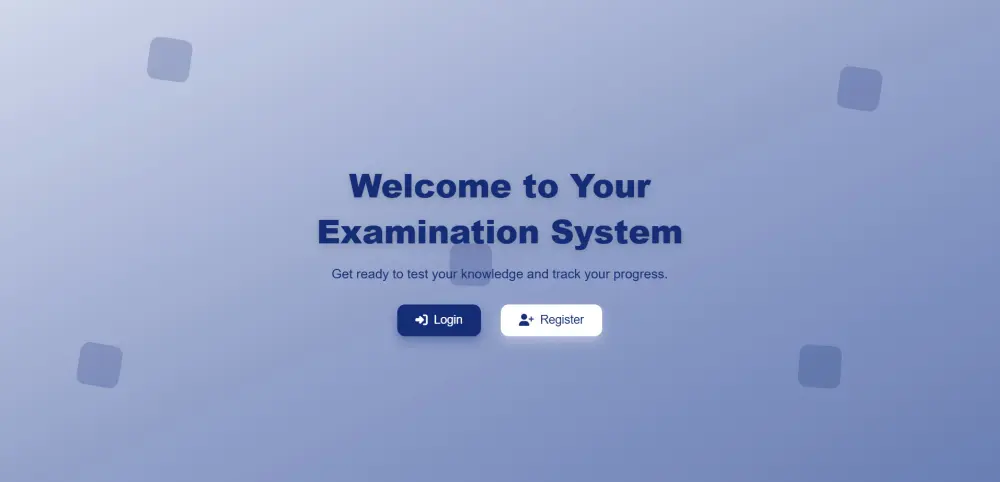 تطوير نظام امتحانات تفاعلي Front-End باستخدام Html ,CSS,JavaScript
