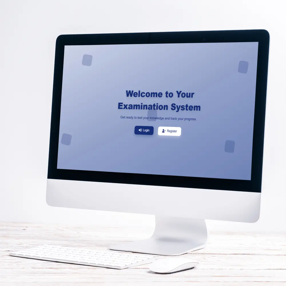 تطوير نظام امتحانات تفاعلي Front-End باستخدام Html ,CSS,JavaScript