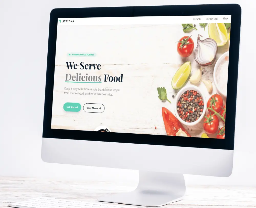 تطوير موقع Meal Planner لتنظيم الوجبات ,Javascript HTML ,CSS