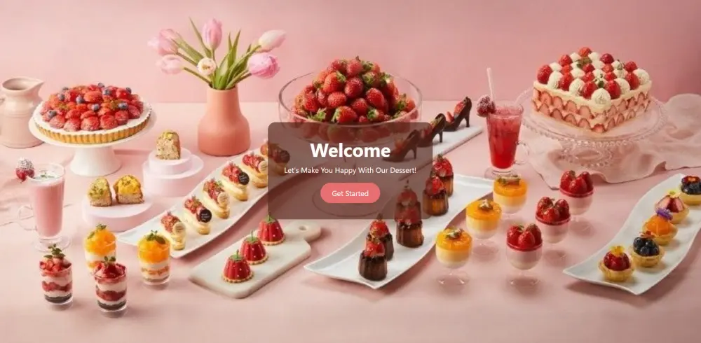 تصميم Landing Page احترافية لمطعم أو متجر حلويات (Front-End)