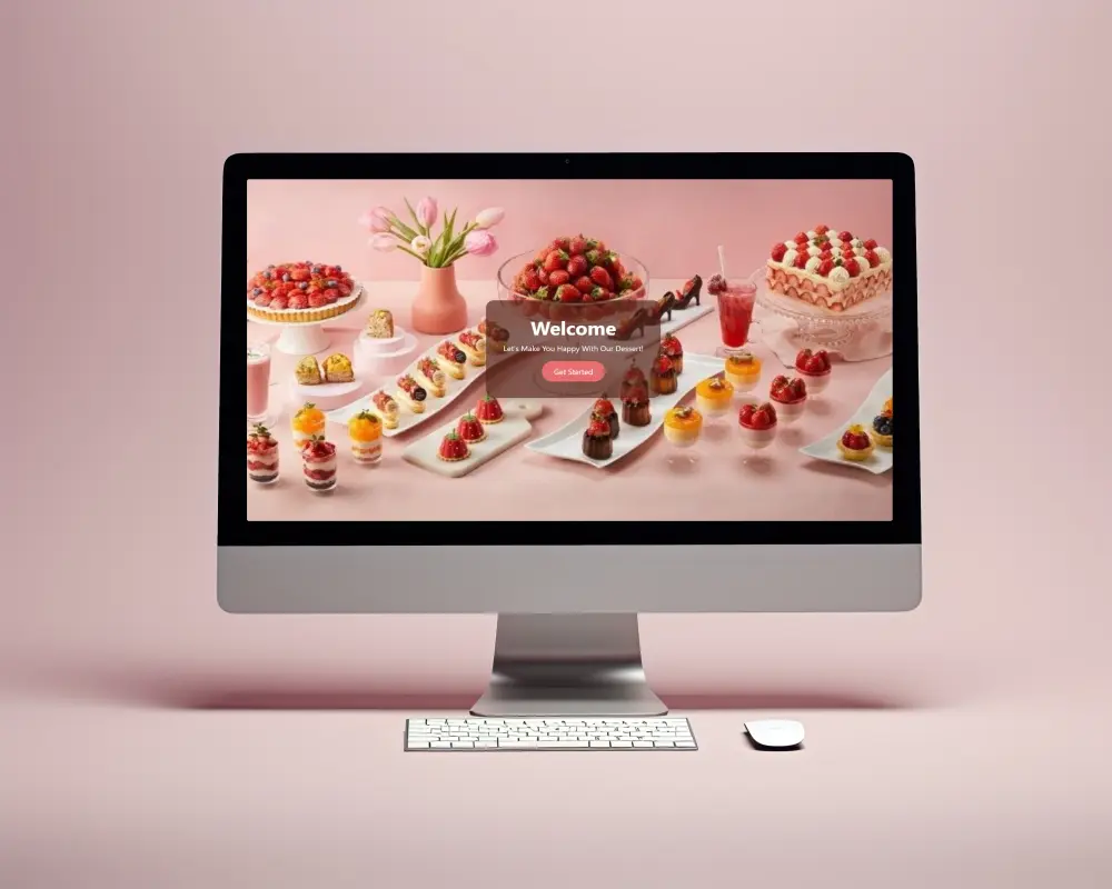 تصميم Landing Page احترافية لمطعم أو متجر حلويات (Front-End)