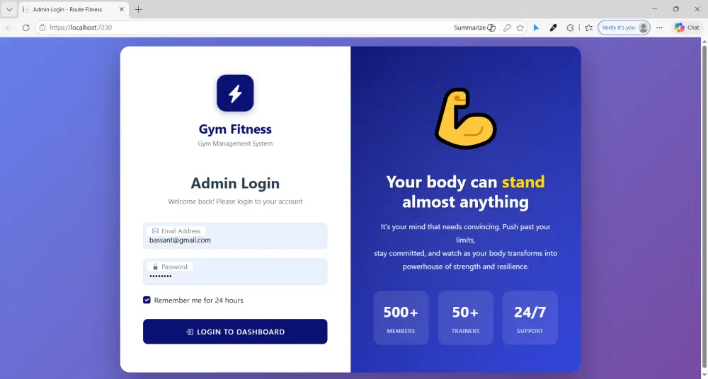نظام إدارة صالة رياضية (Gym Management System) باستخدام ASP
