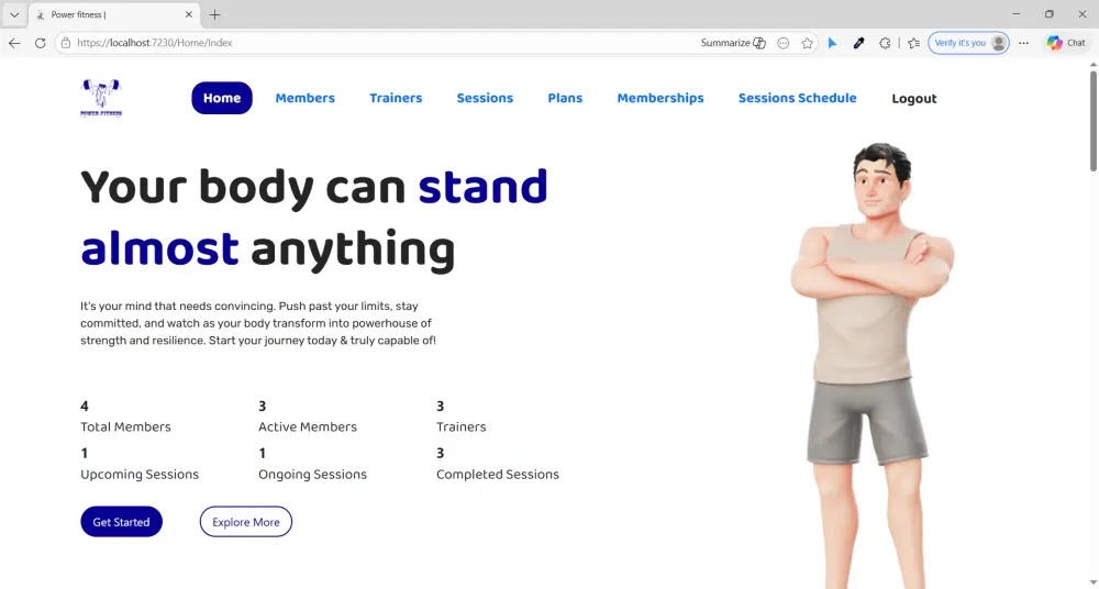 نظام إدارة صالة رياضية (Gym Management System) باستخدام ASP