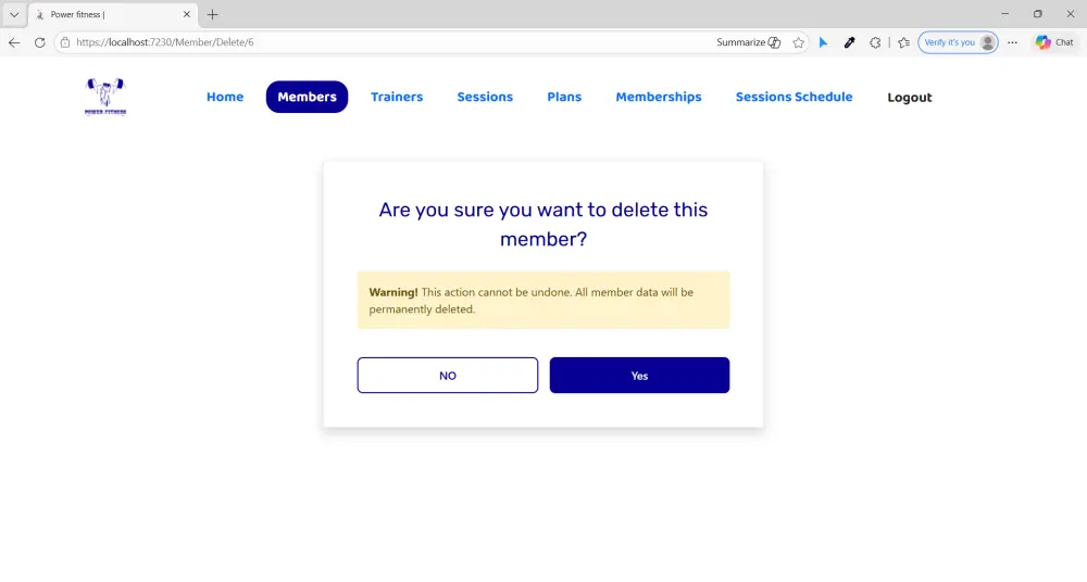 نظام إدارة صالة رياضية (Gym Management System) باستخدام ASP
