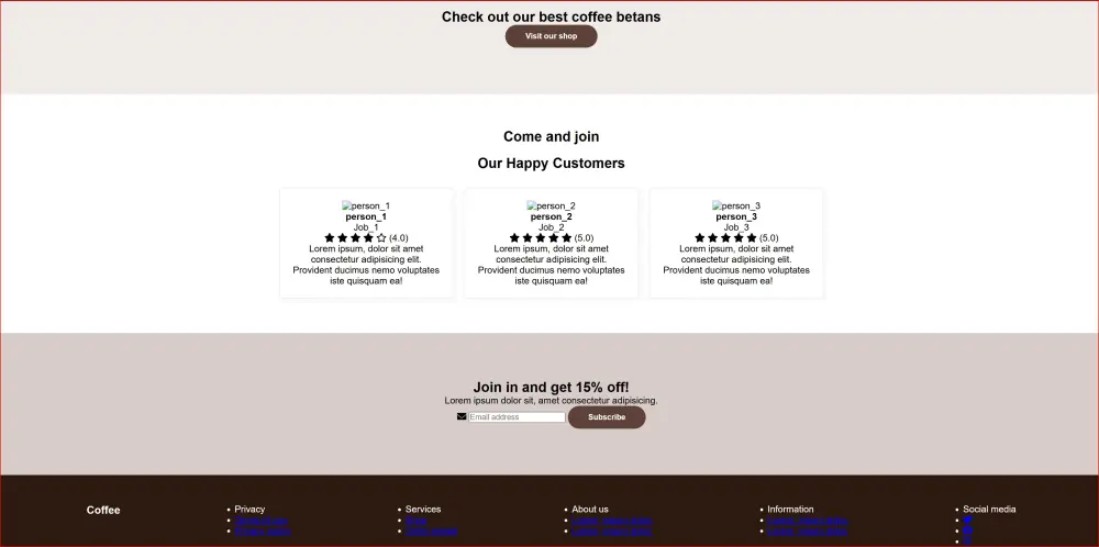 تصميم صفحة موقع باستخدام HTML5, CSS, Tailwind, Bootstrap