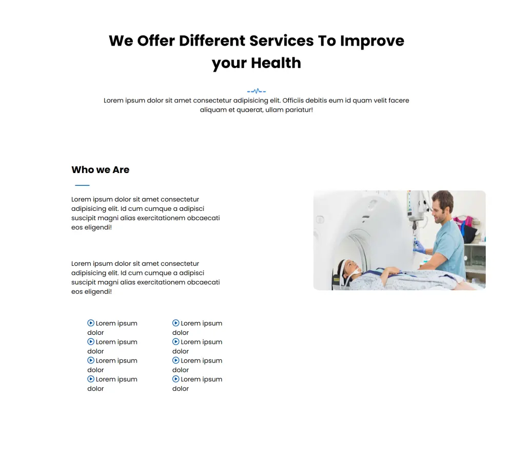 برمجة صفحة هبوط (Landing Page) طبية متكاملة بـ HTML, CSS, JS