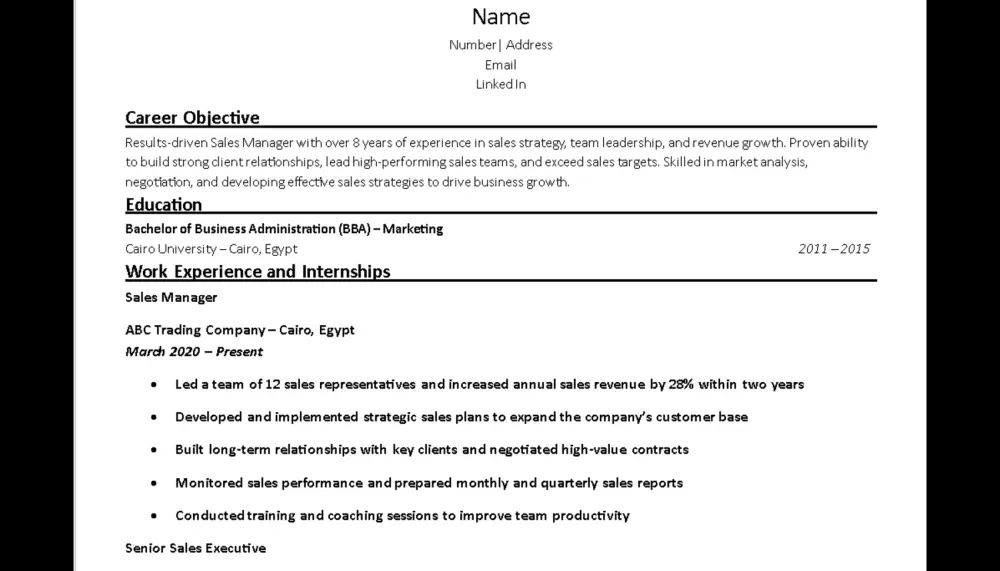 كتابة وتصميم سيرة ذاتية احترافية متوافقة مع أنظمة ATS