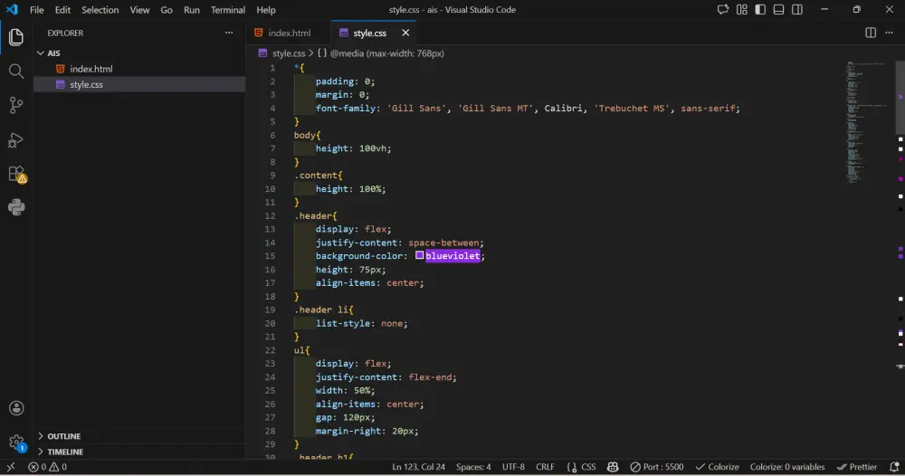 تصميم مواقع ويب احترافية باستخدام HTML & CSS