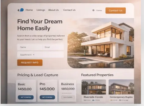 تصميم وبرمجة صفحة هبوط احترافية (Landing Page) لزيادة العملاء باستخدام ASP.NET