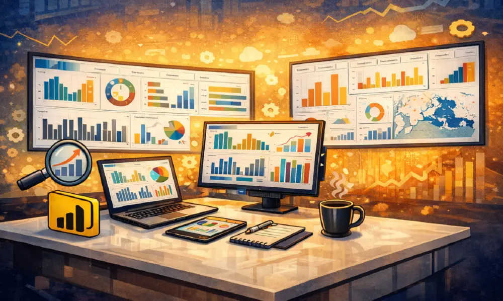 تحليل بيانات وتصميم واجهة مستخدم بإستخدام Power BI و Excel