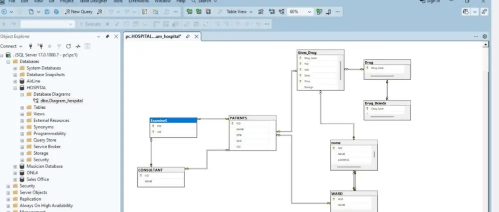 إنشاء قاعدة بيانات باستخدام SQL Server
