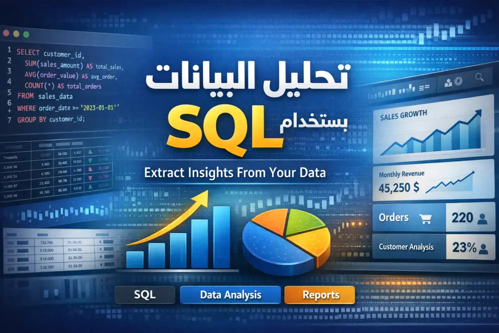 تحليل البيانات باستخدام SQL واستخراج تقارير وBusiness Insights