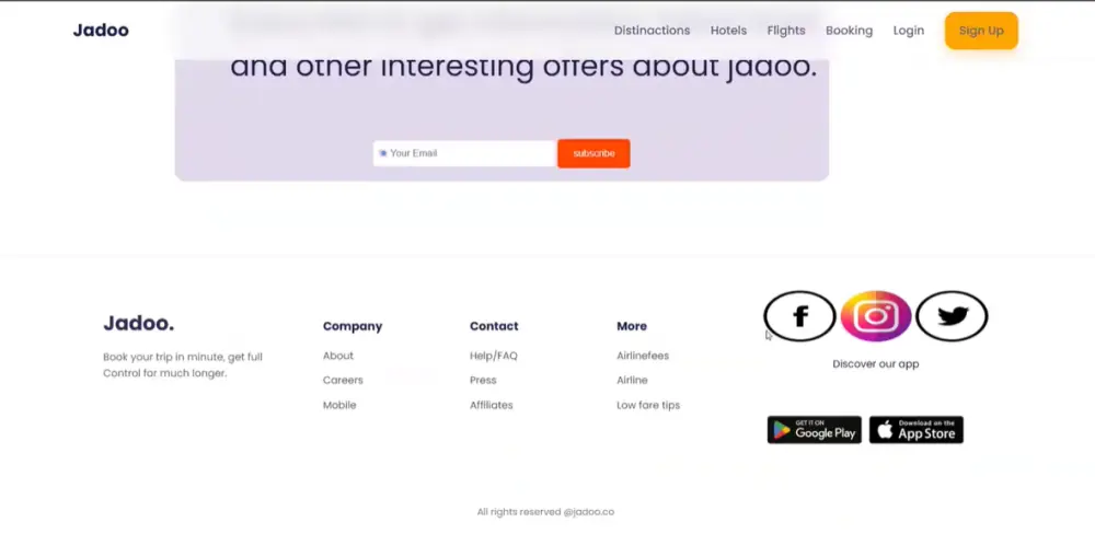 صميم واجهة موقع بسيطة باستخدام HTML/CSS/Js