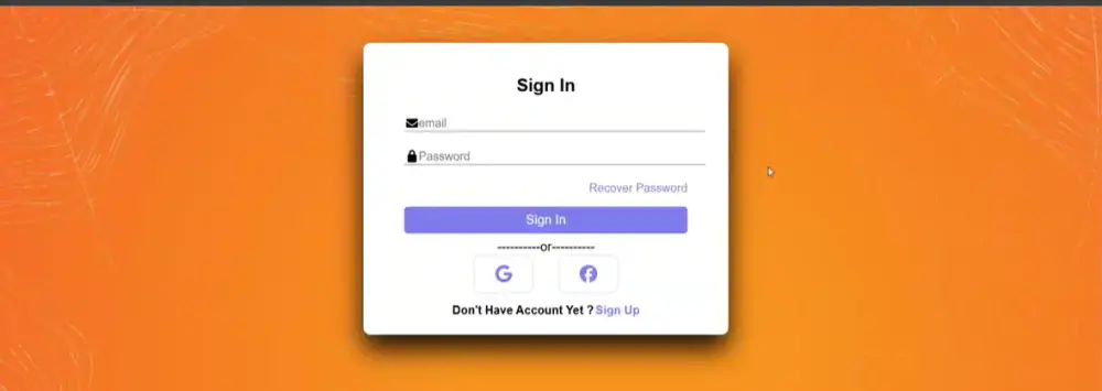 صميم واجهة موقع بسيطة باستخدام HTML/CSS/Js